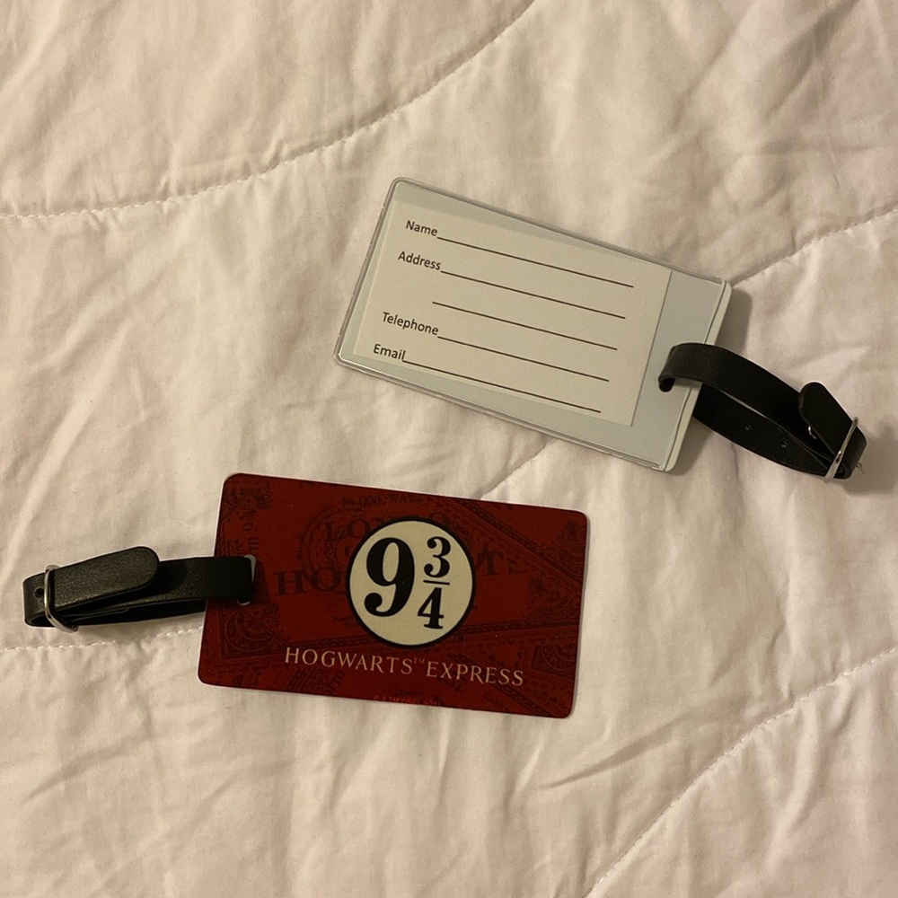 Hogwarts luggage tags